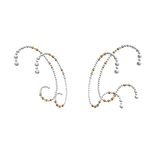 Curly Pearled and Beaded Drag Frontpiece