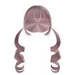 Curly Pink Pigtails