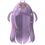 Curly Violet Cute Candy Sweetheart Street Hair
