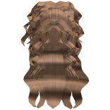 curly wavy half up half down -honeybrown