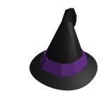 Curly witch hat - Purple