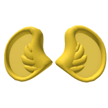 Curly Yellow Noob Ears