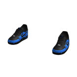 Custom Painted Air Force 1 "Blue & Black"