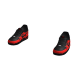 Custom Painted Air Force 1 "Red & Black"