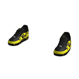 Custom Painted Air Force 1 "Yellow & Black"