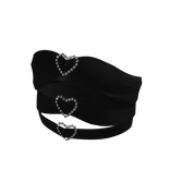 Cut Out Crop Top in Black