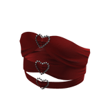 Cut Out Crop Top in Red