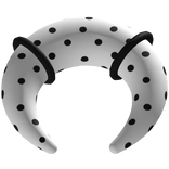 cute 0g polkadot septum (white)