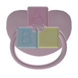 ♡ ꒱ cute abc blocks paci