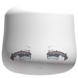 Cute Angry Anime Chibi Face Mask