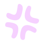 ♡ Cute Angry Anime Expression Sticker Light Purple