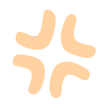 ♡ Cute Angry Anime Expression Sticker Orange