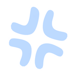 ♡ Cute Angry Anime Expression Sticker Pastel Blue