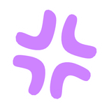 ♡ Cute Angry Anime Expression Sticker Purple