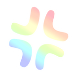 ♡ Cute Angry Anime Expression Sticker Rainbow