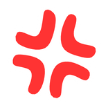 ♡ Cute Angry Anime Expression Sticker Red