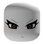 Cute Angry Face - White