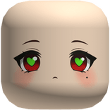 Cute Anime Christmas Hearts Face Eyes