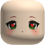 Cute Anime Christmas Hearts Face Eyes