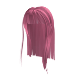 cute anime cosplay pink straight hair w/ bangs <3