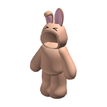 Cute Anime Easter Bunny Costume in Brown