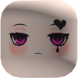 Cute Anime Emo Heart Face Eyes