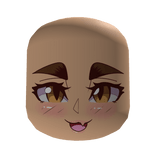 Cute Anime Eyebrows Face - Brown