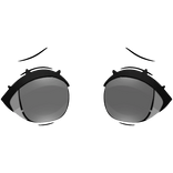 † Cute Anime Eyes White