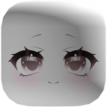 Cute Anime face smile pink