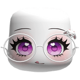 Cute Anime Face W Rabbit White Glasses
