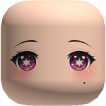 Cute Anime Galaxy Face Eyes