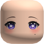 Cute Anime Galaxy Face Eyes