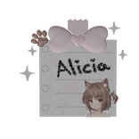 ꒰♡ cute azuki alicia sticky note