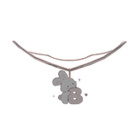 cute b pink bunny initial necklace 1.0