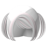 ♡ cute baby pigtails white & pink