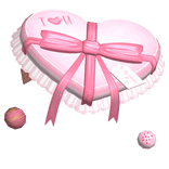 Cute Baby Pink Valentines Chocolate Heart Box Hat