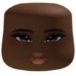 Cute Baddie Makeup Face W Piercings Cheeks Head