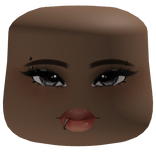 Cute Baddie Makeup Face W Piercings Cheeks Head