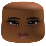 Cute Baddie Makeup Face W Piercings Cheeks Head