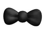 cute basic black bow hairclip