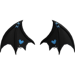 Cute Bat Wings – Black & Blue