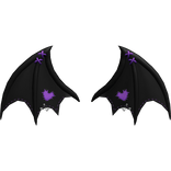 Cute Bat Wings – Black & Purple