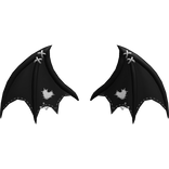 Cute Bat Wings – Black & White