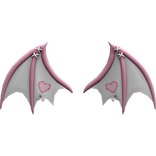 Cute Bat Wings – Pink & White