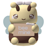 cute bee head plushie - bee mine
