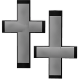 Cute black & white emo crosses