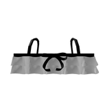 cute black & white ruffle top