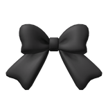 Cute Black Back Waist Bow