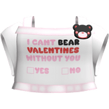 Cute Black Bear Valentines XO Shirt