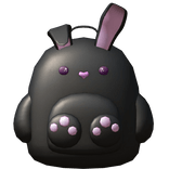Cute Black Bunny Backpack